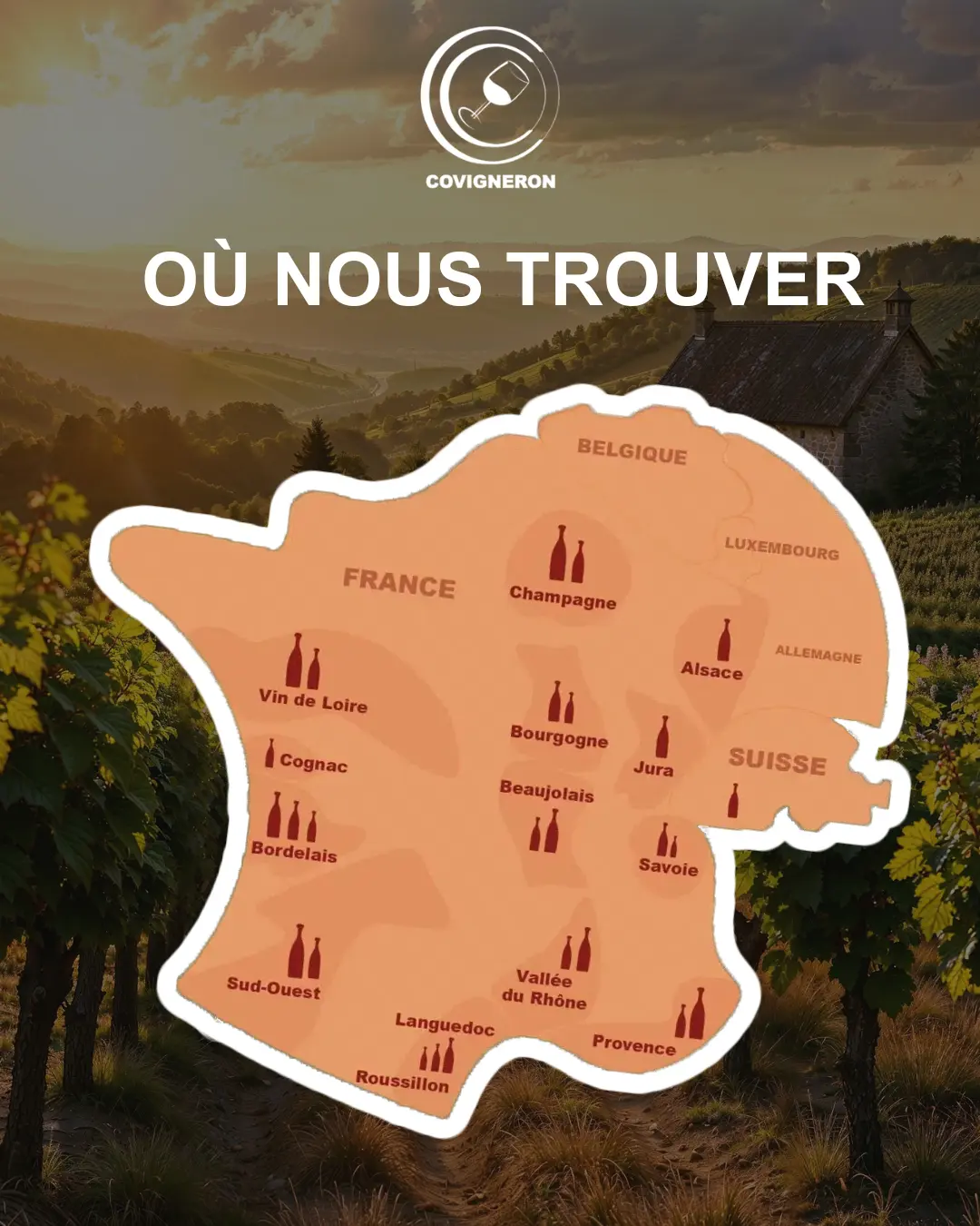 Covigneron - Carte france